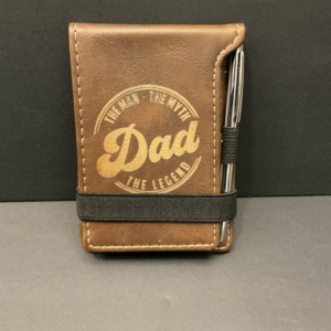 Leatherette Mini Notepad With Pen