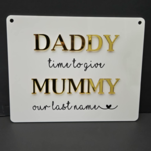 Daddy It’s Time To Give Mommy Our Last Name